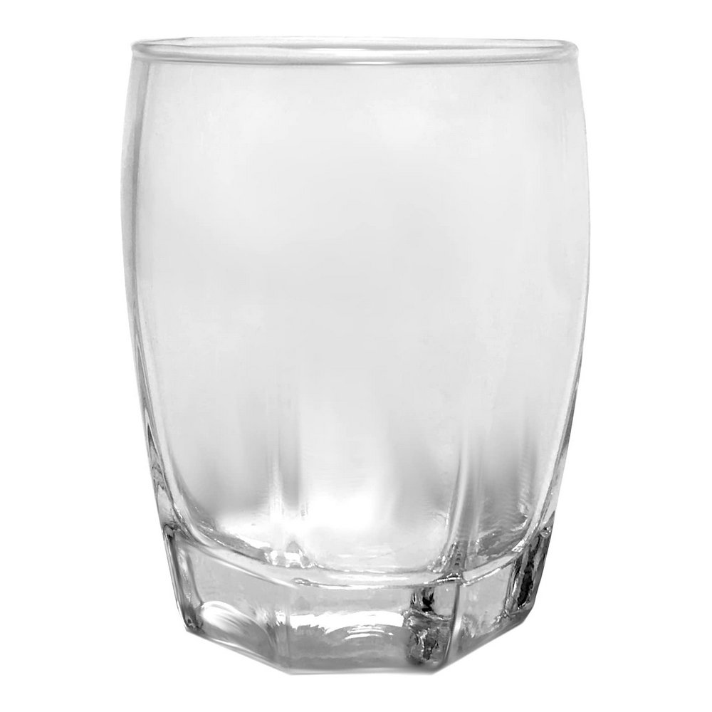 Vaso de vidrio 9.15 oz dof rugby 4 pzas