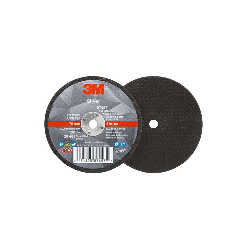 Disco de corte para acero 3 pulg x .035 x 1/4 pulg