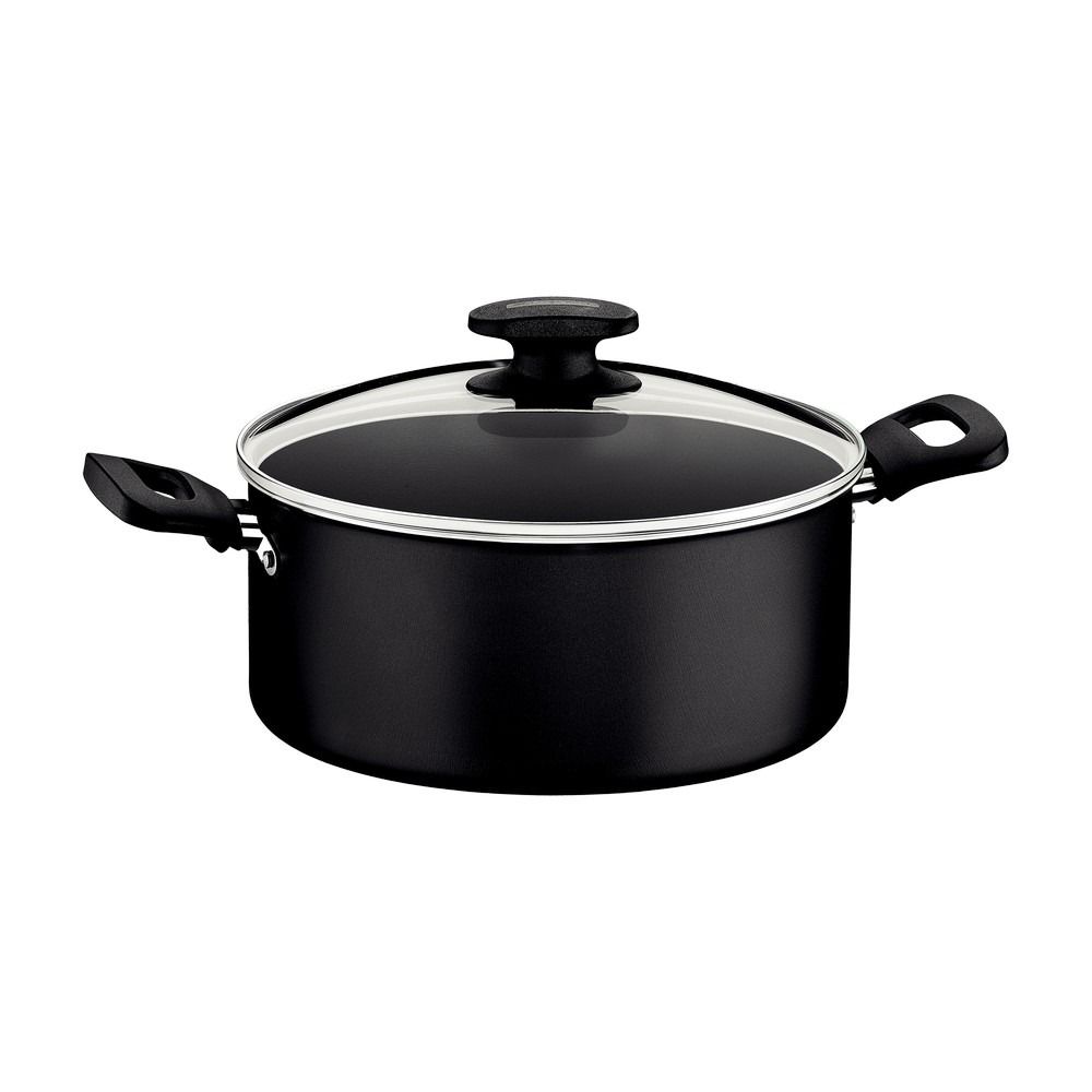 Olla con tapa de vidrio 24 cm