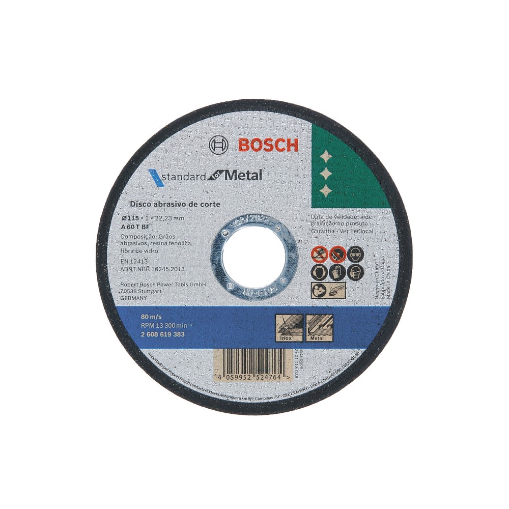 Disco para corte de metal 4.1-2 x 1 mm x 7-8 pulg
