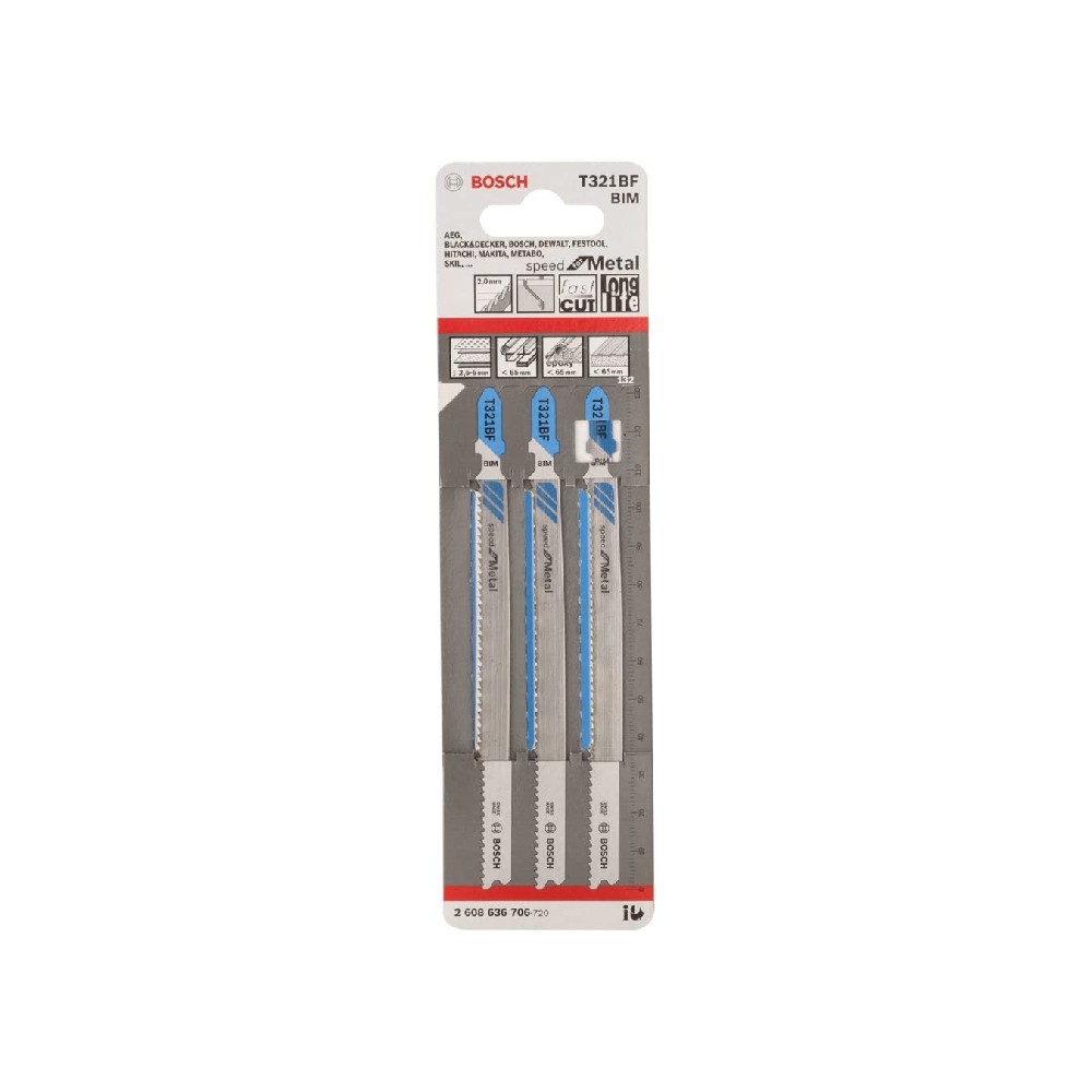 Sierra para caladora metal 3 piezas
