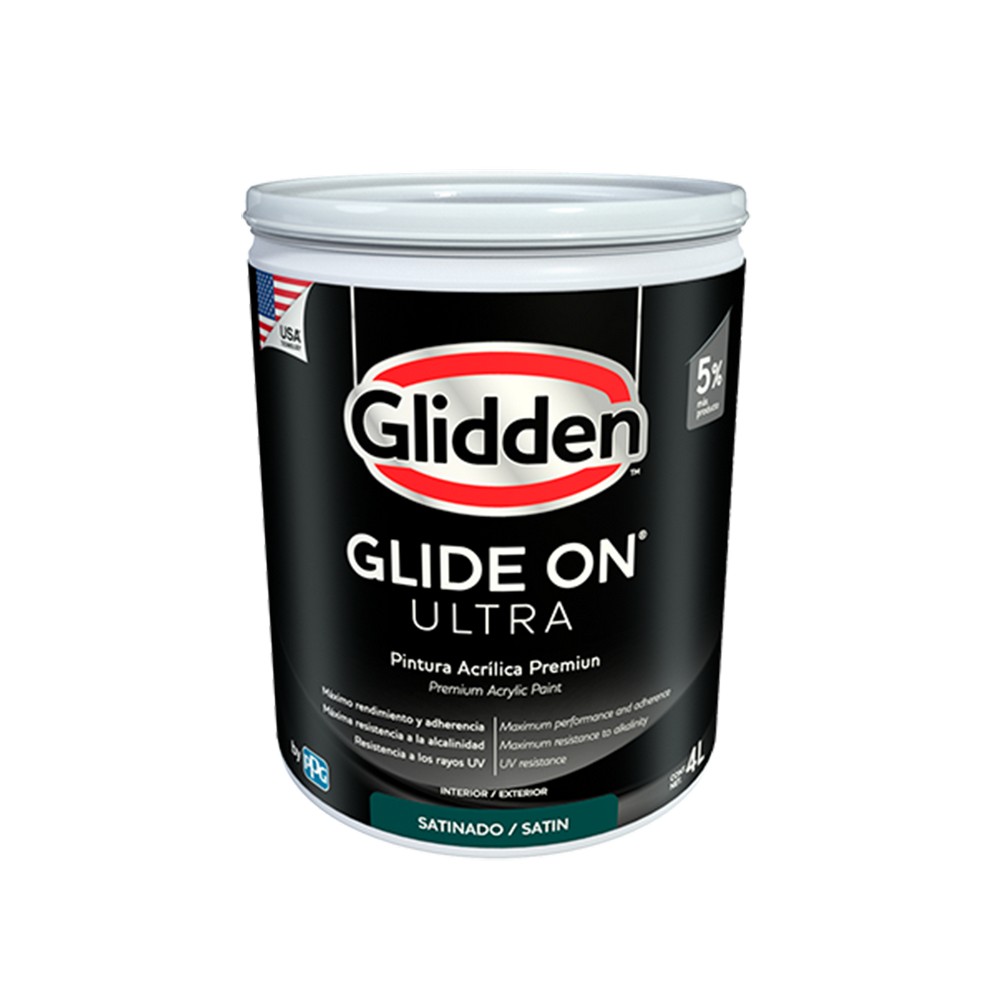 Base glide-on ultra latex satin 4ltrs