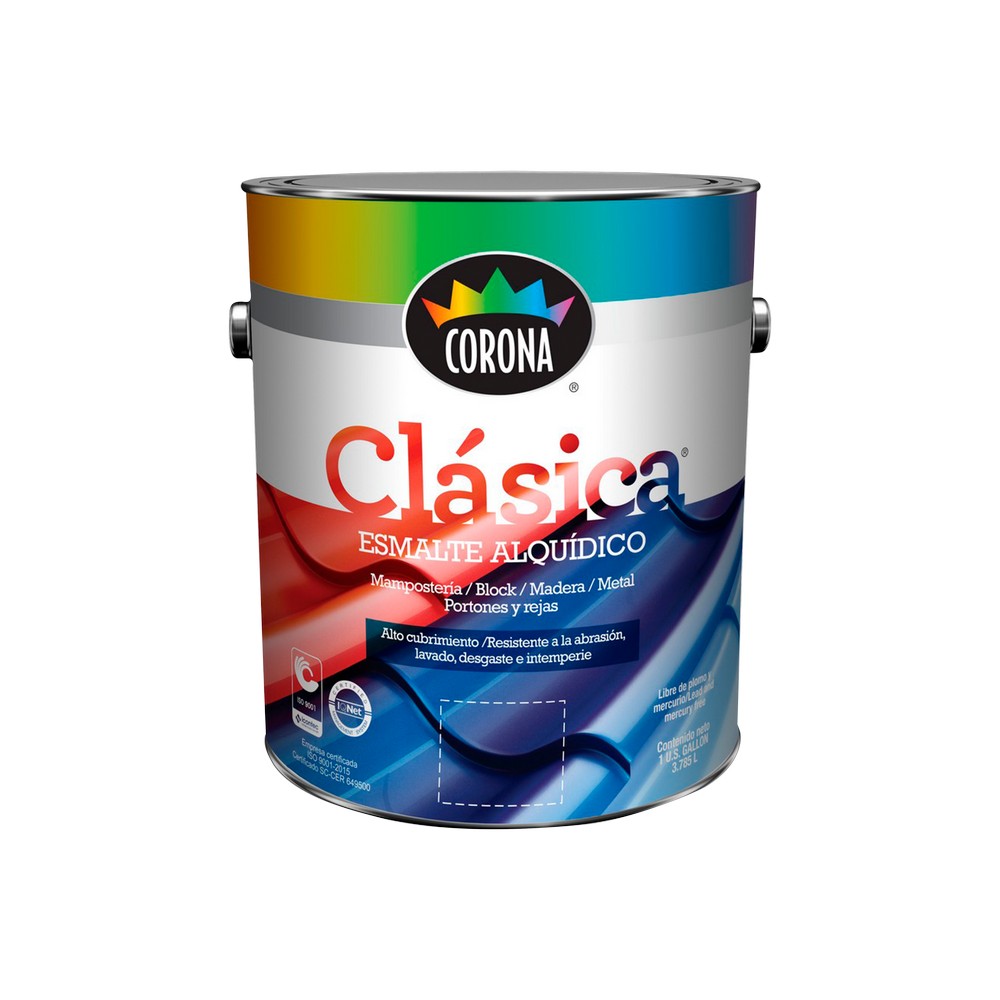 Pintura clasica esmalte turquesa 1 gal (3.78 l) 10019-0012-01