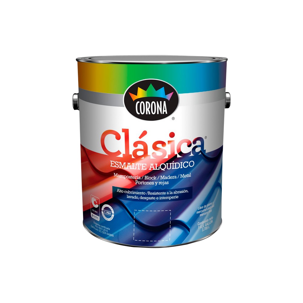 Pintura clasica esmalte verde pera 1 gal (3.78 l) 10019-0076-01