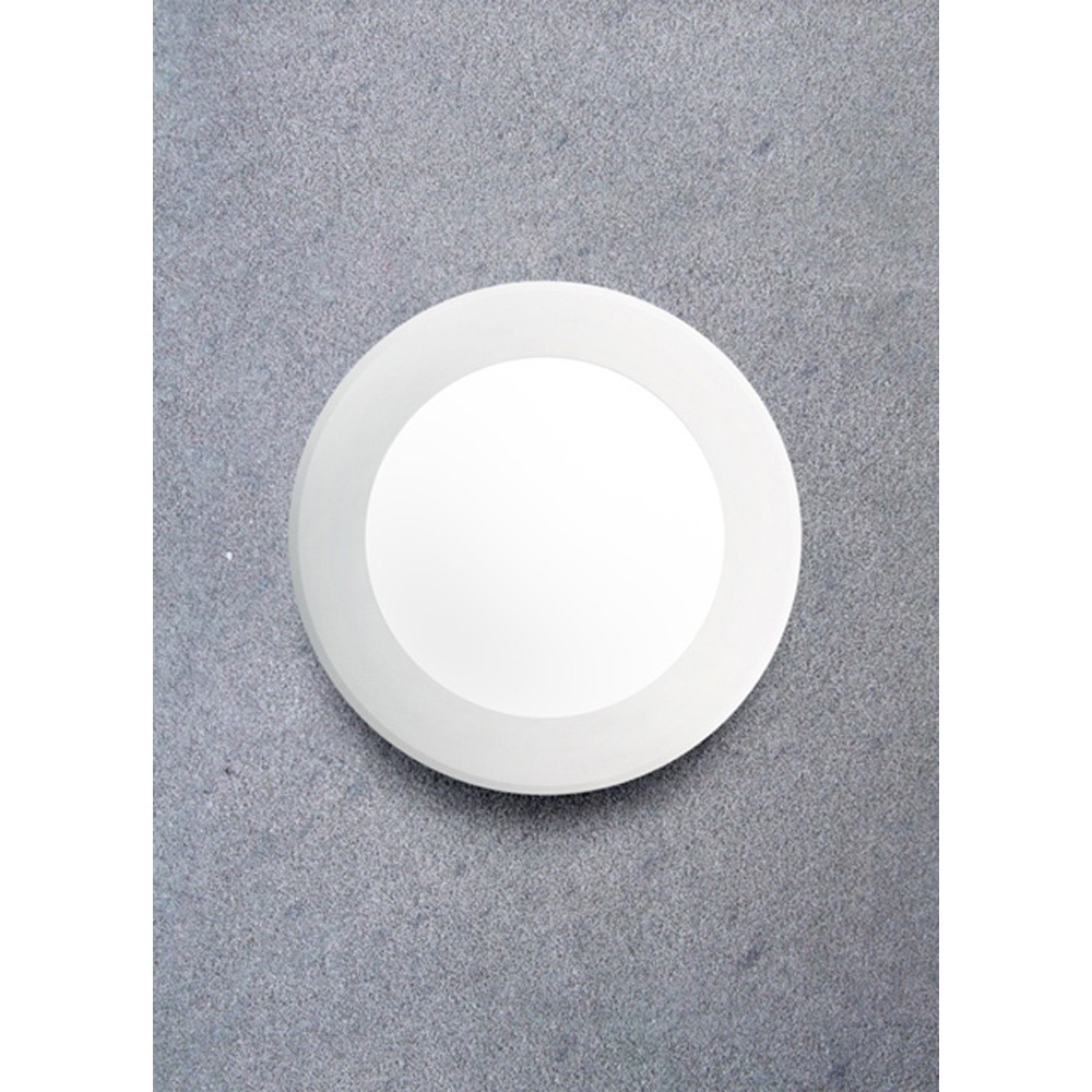 Luminaria led de empotrar pared 3 watts blanco opal
