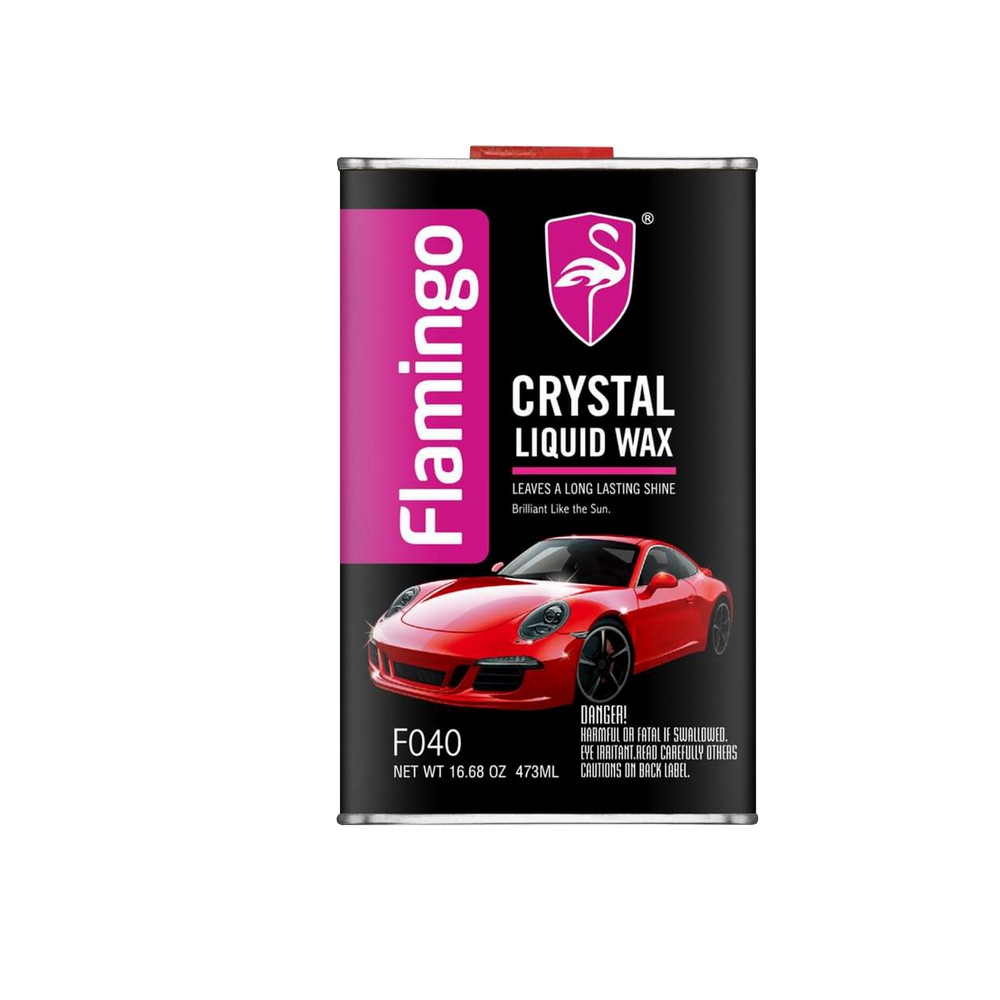 Cera crystal liquida para auto 473 ml flamingo