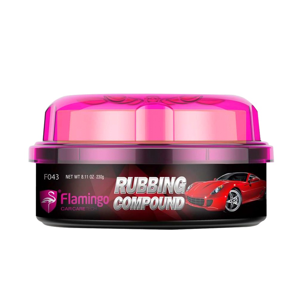 Cera rubbing conpound para carro 230 g flamingo