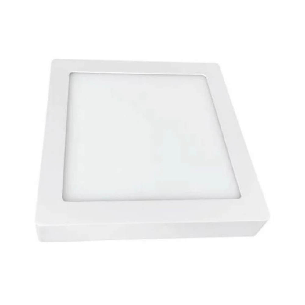 Panel led sobreponer 12 watts multivoltaje blanco