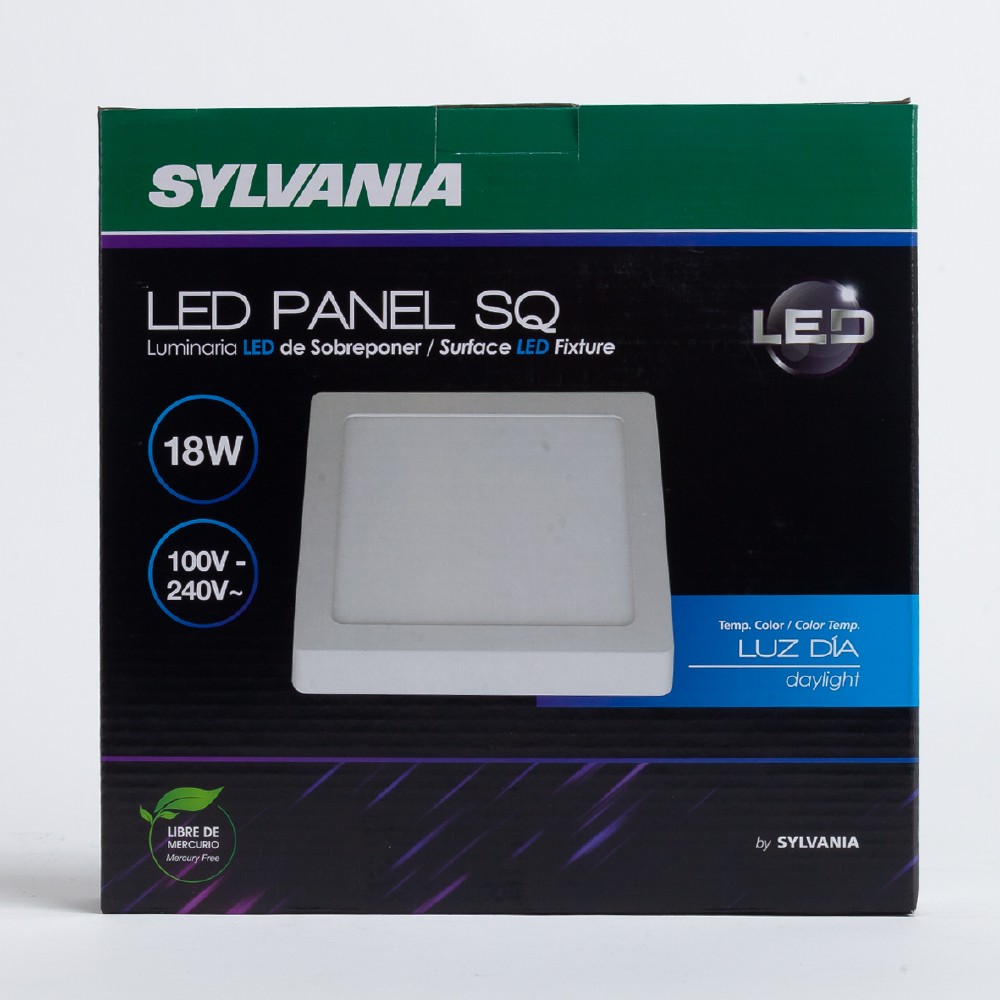 Panel led sobreponer 18 watts multivoltaje blanco