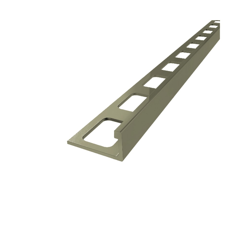 Moldura de aluminio para cerámica 10 mm titanio