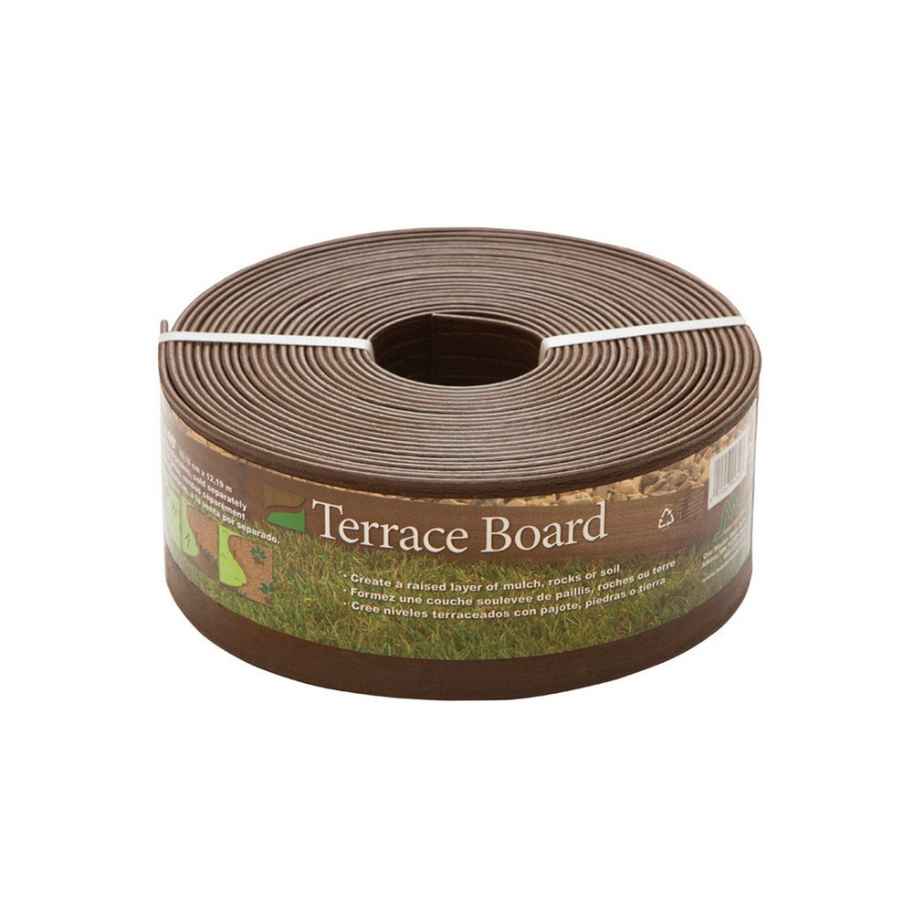 Borde de cesped café 4 pulgadas x 40 pies de largo para decoracion de jardin