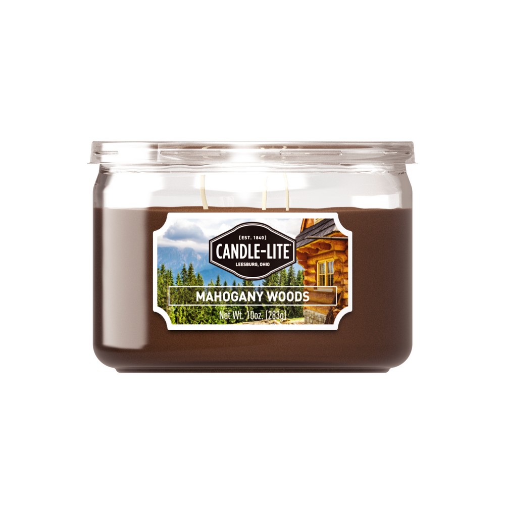 Candela en jarra mahogany woods 10 oz