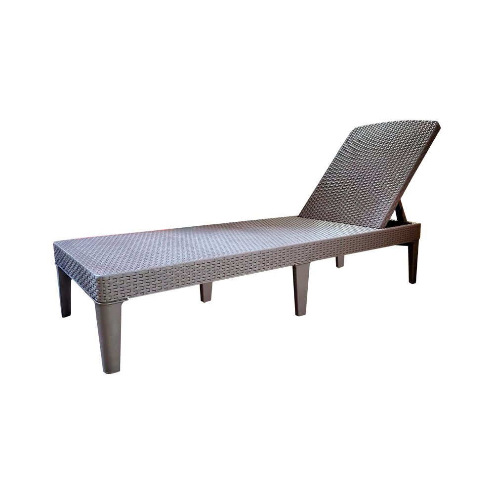 Silla chaise lounge plastica tipo rattan café Sillas
