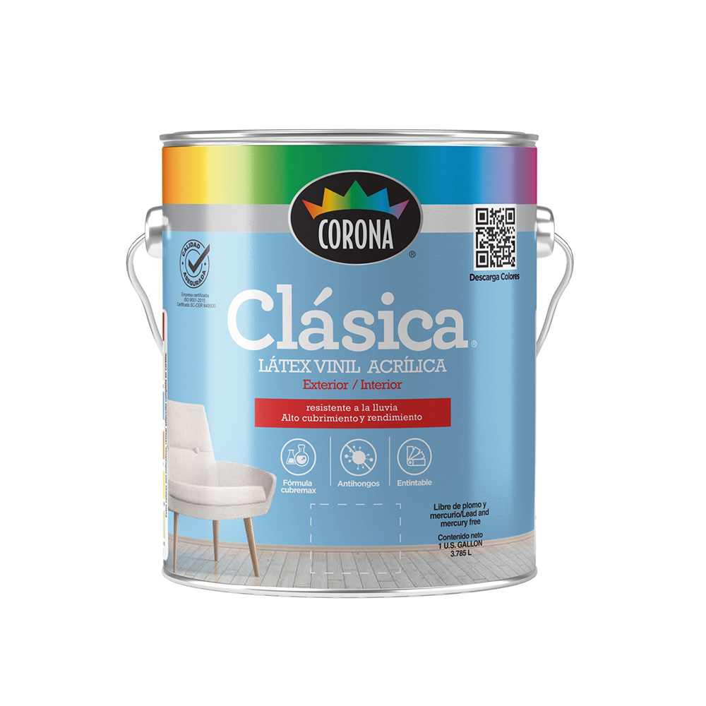 Pintura latex mate clásica perejil fresco 1 gal (3.78 l)