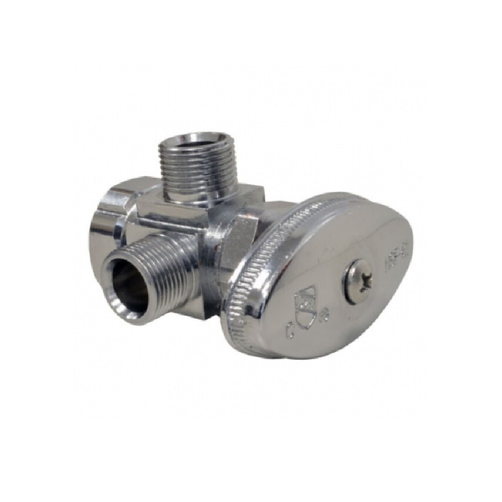 Llave de control doble 1/2 pulgadas x 1/2 pulgadas x 1/2 pulgadas
