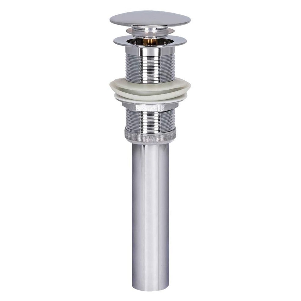 Desague metalico tapon tipo push 2 5/8 pulg x 8 pulgadas