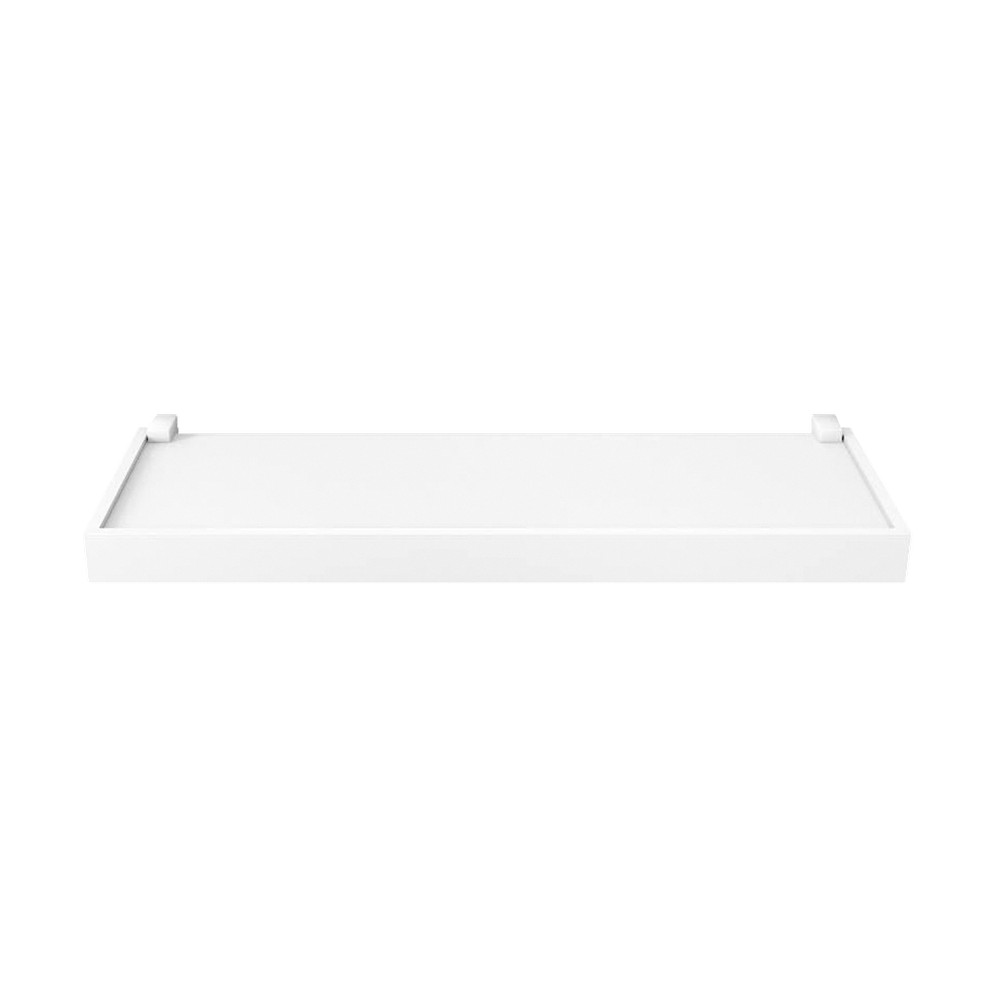 Repisa blanco duetto con soporte 1.5 x 20 x 40 cm