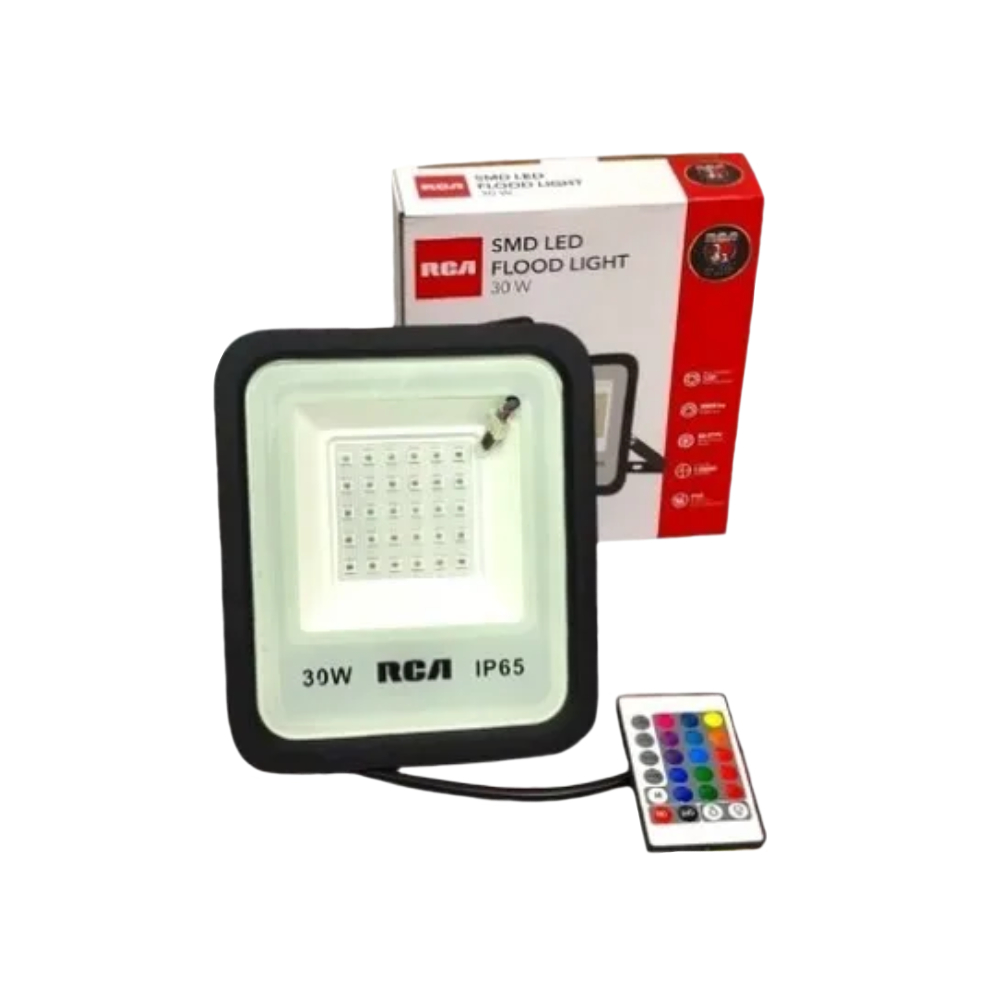 Reflector led 30 watts rgb 223x183x47 milimetros