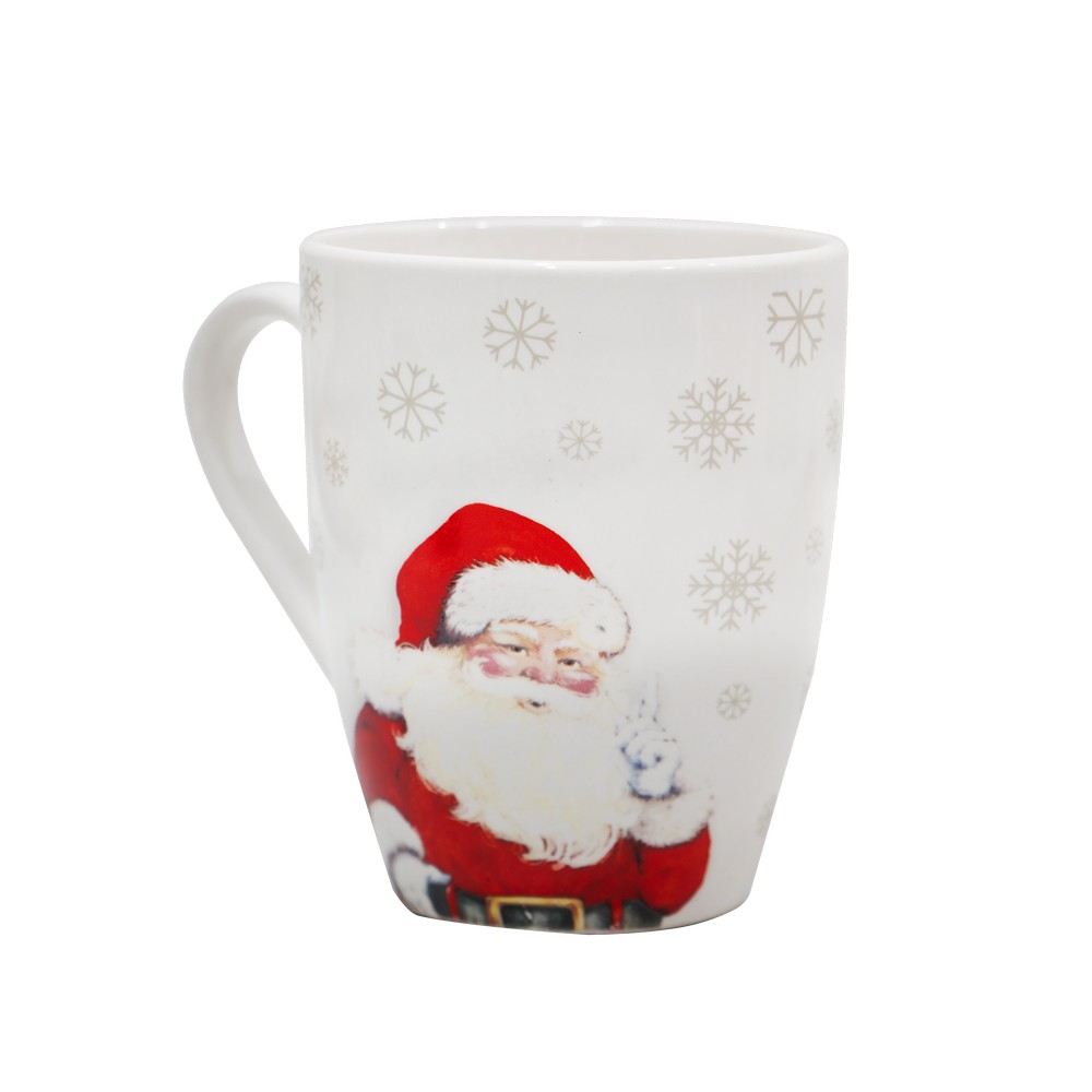 Taza de porcelana 340ml santa claus surtido