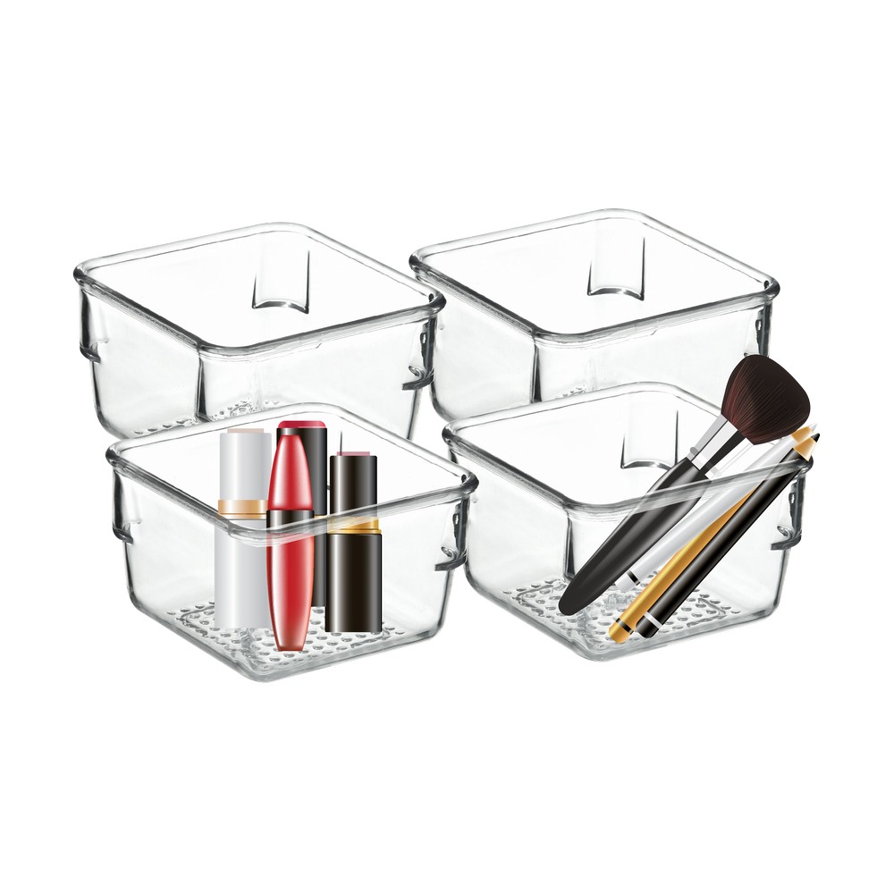 Organizador para cosméticos 3.25 x 3.25 in 4 pzas