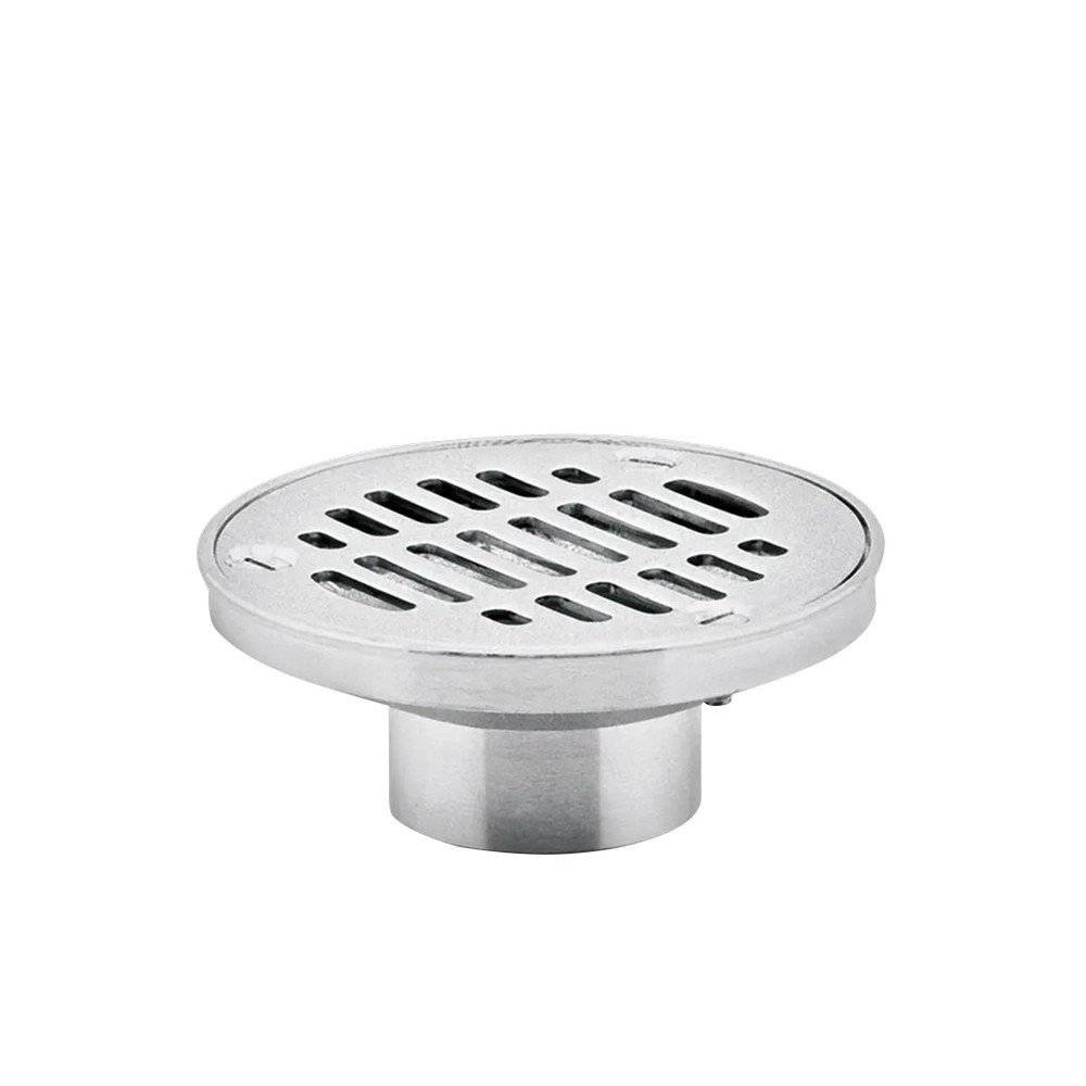 Resumidero para baño redondo acero inox 4x4 pulg (10.16 cm x 10.16 cm)