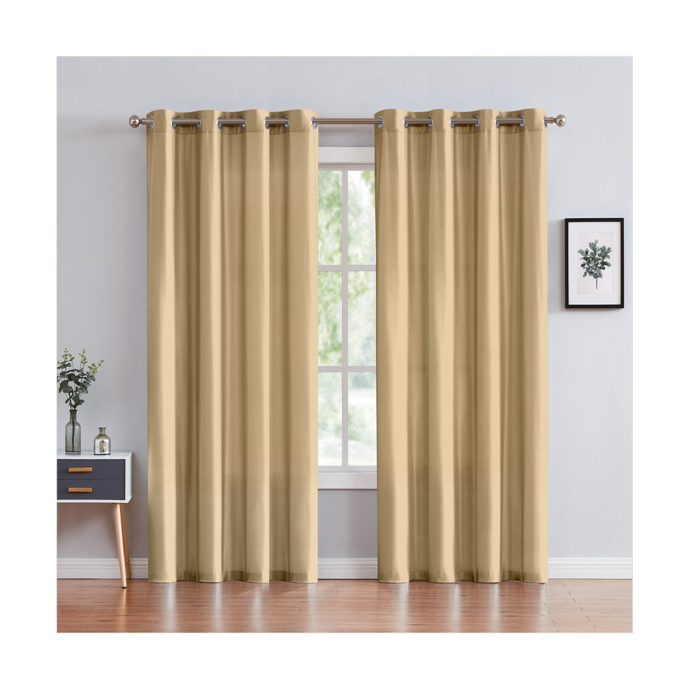 Cortina para ventana 54x90pulg janice beige