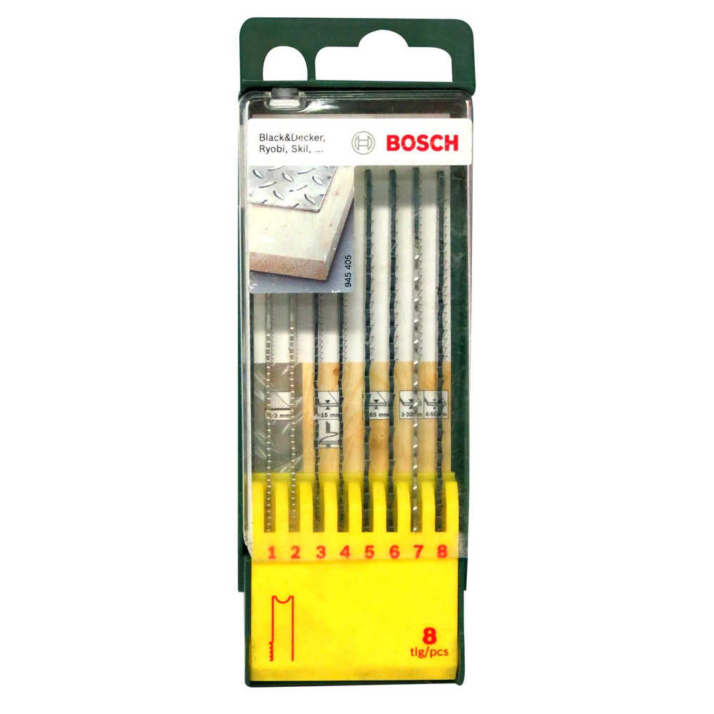 Set de sierras para caladora metal/madera 19458 8 pzas