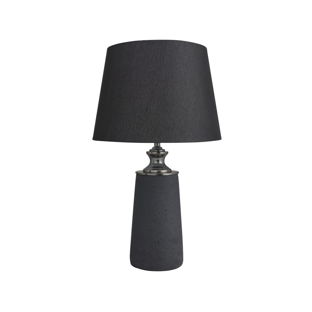Lámpara decorativa de mesa negra 14 x 24 in