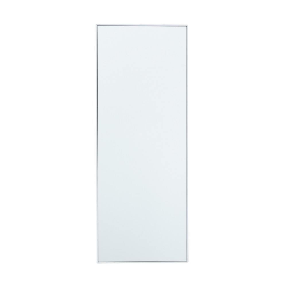 Espejo decorativo borde blanco 14 x 36 in