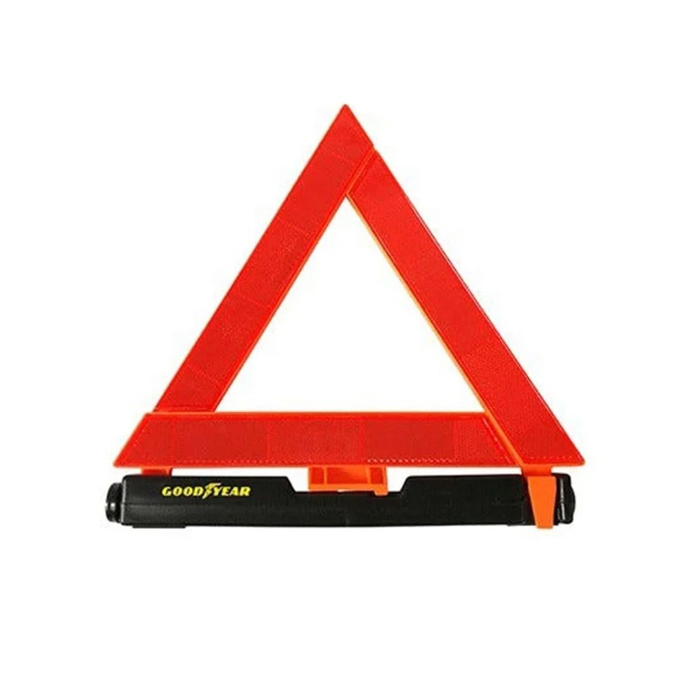 Triángulo de seguridad rojo-negro 17 in