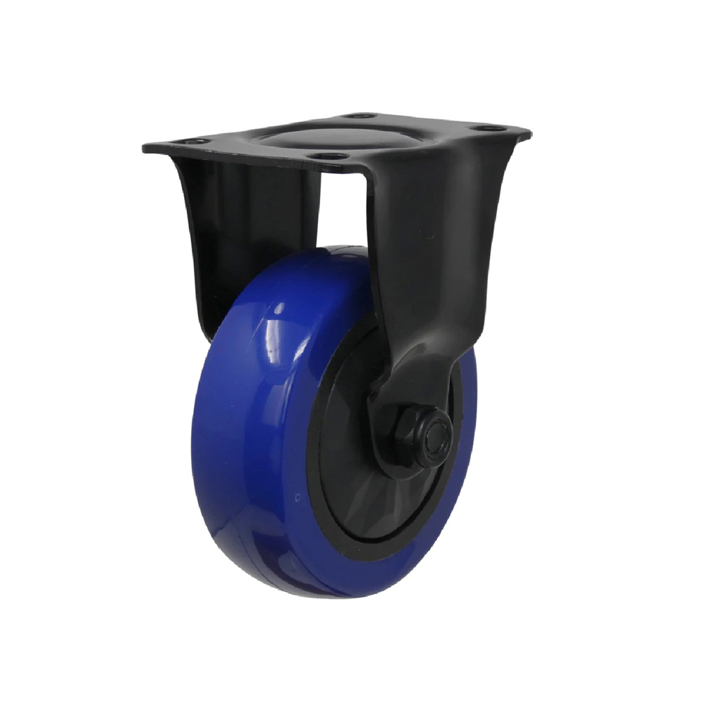 Rodo fijo azul y negro tpu 300 lb capacidad 4 in