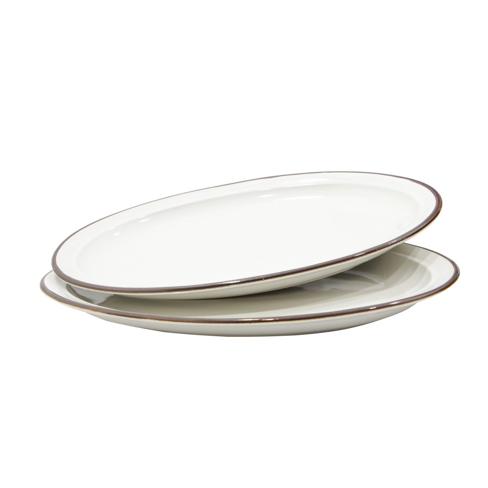 Plato de porcelana safford blanco 2 pzas