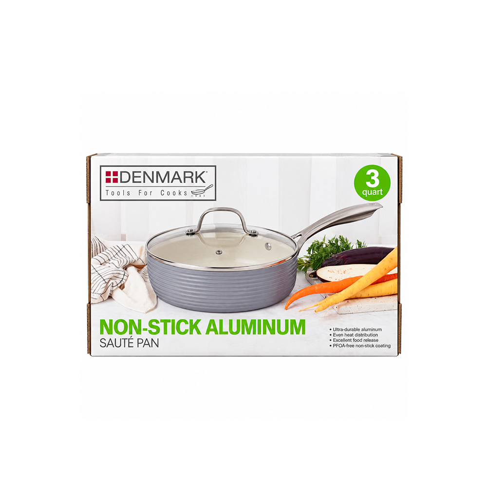 Sarten de aluminio 3qt 24cm hamilton gris