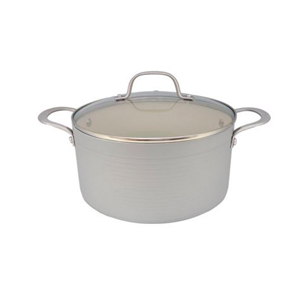 Olla de aluminio 5.5 qt 24 cm hamilton gris - Ollas