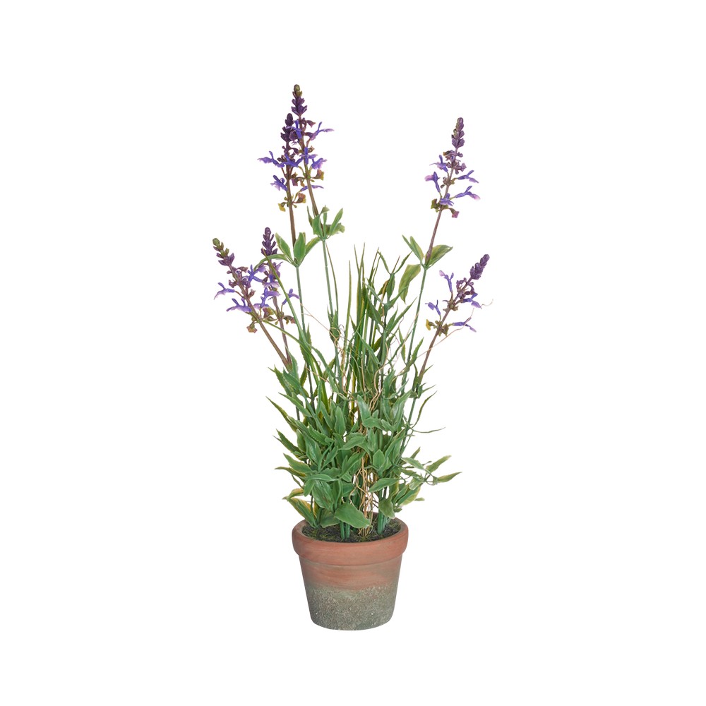 Planta artificial lavanda en maceta 16.5 in