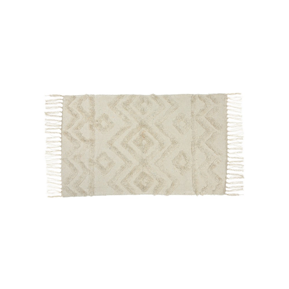 Alfombra decorativa 60 x 90 cm blanca - Alfombras decorativas