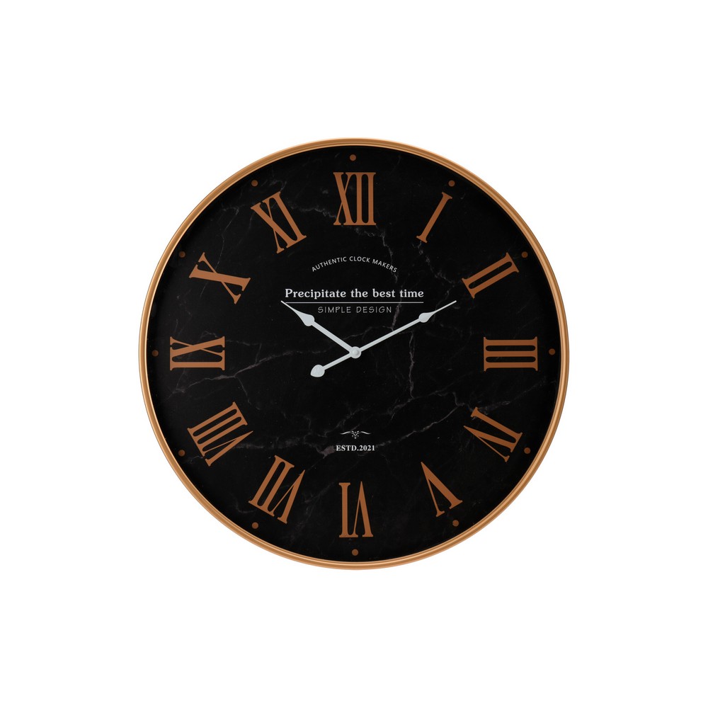 Reloj para pared 60 x 60 cm redondo negro