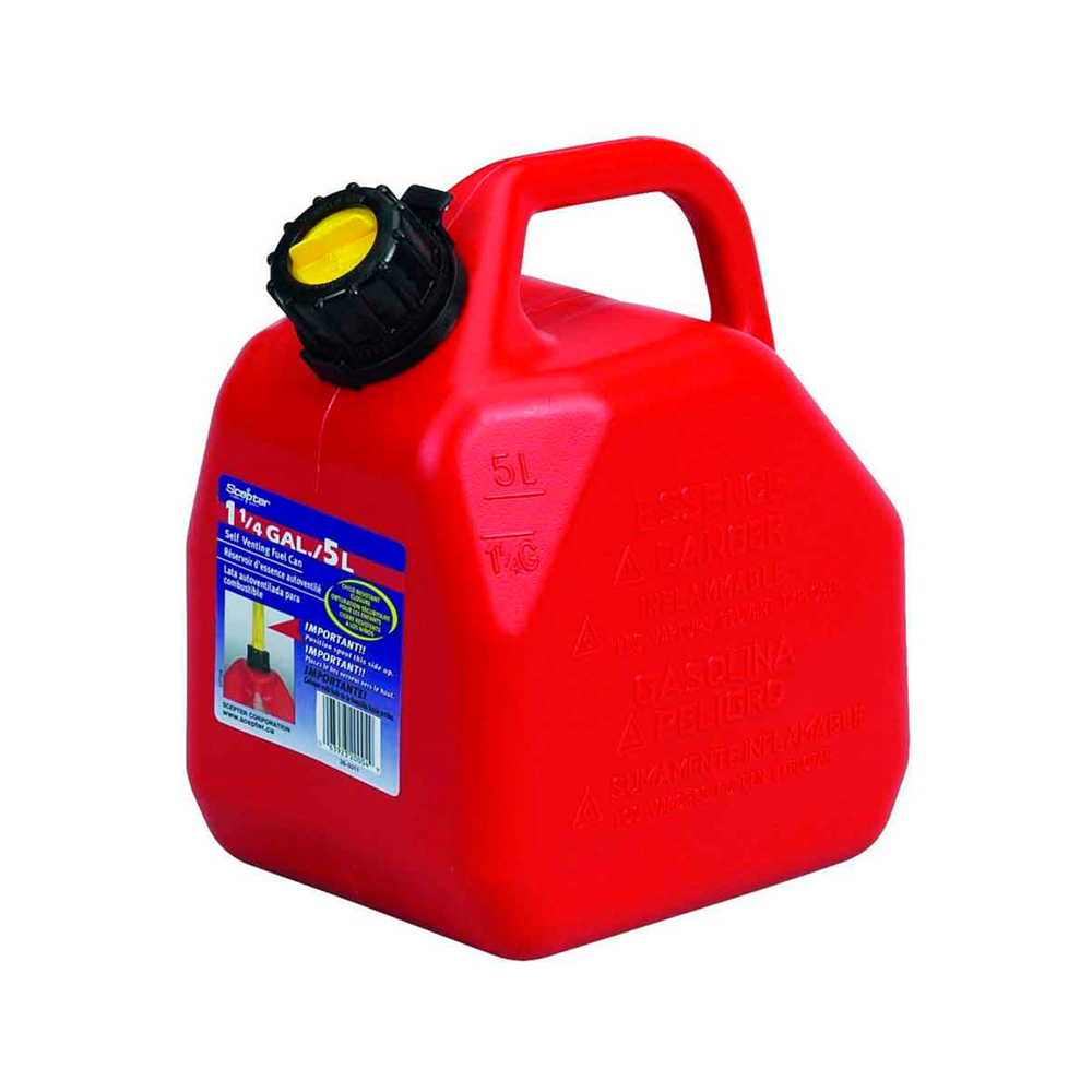 Depósito rojo para gasolina 1.25 gal