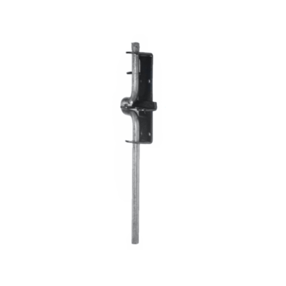 Picaporte al piso soldable 12.1/4 pulg gofrado plata