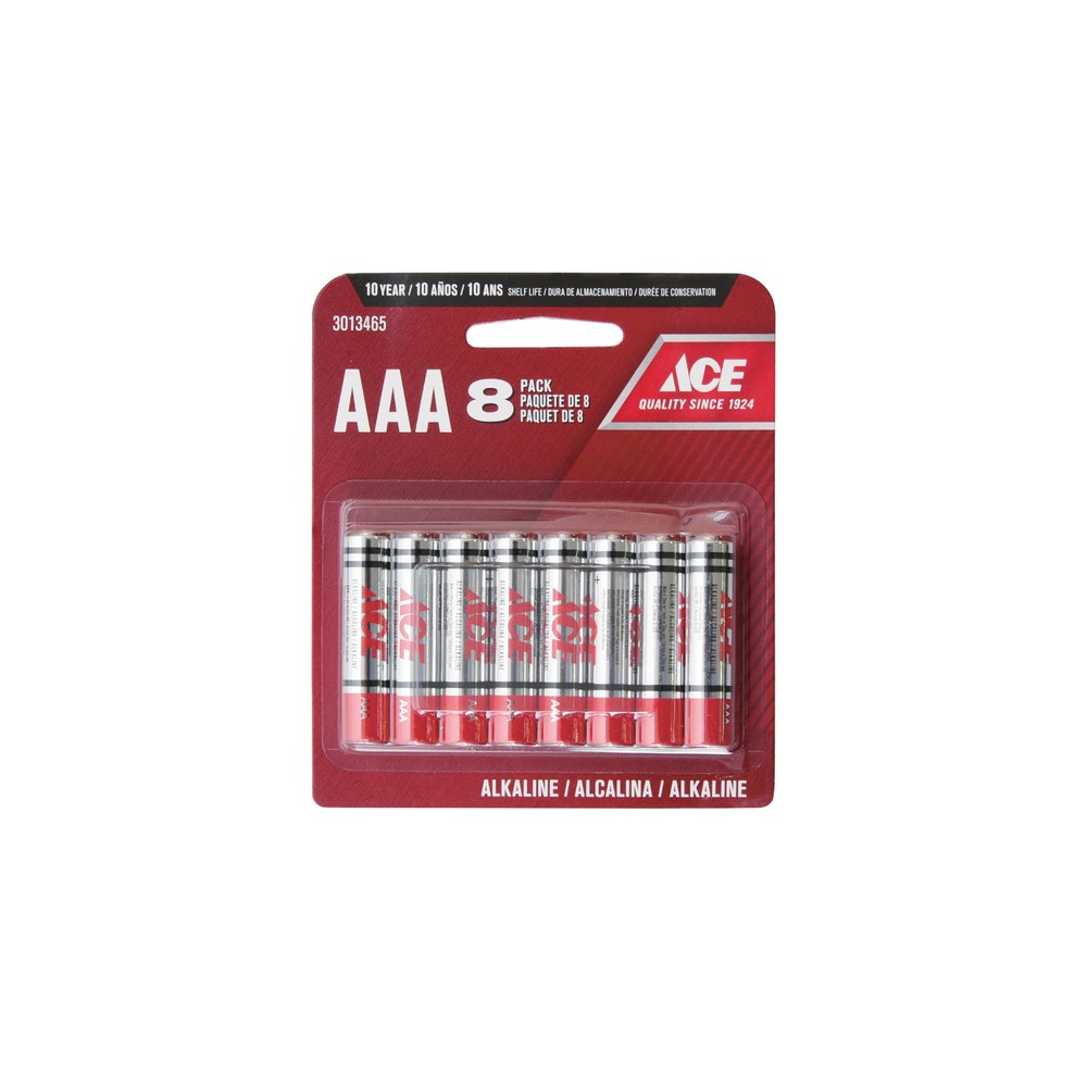 Bateria alcalina aaa set de 8pzas
