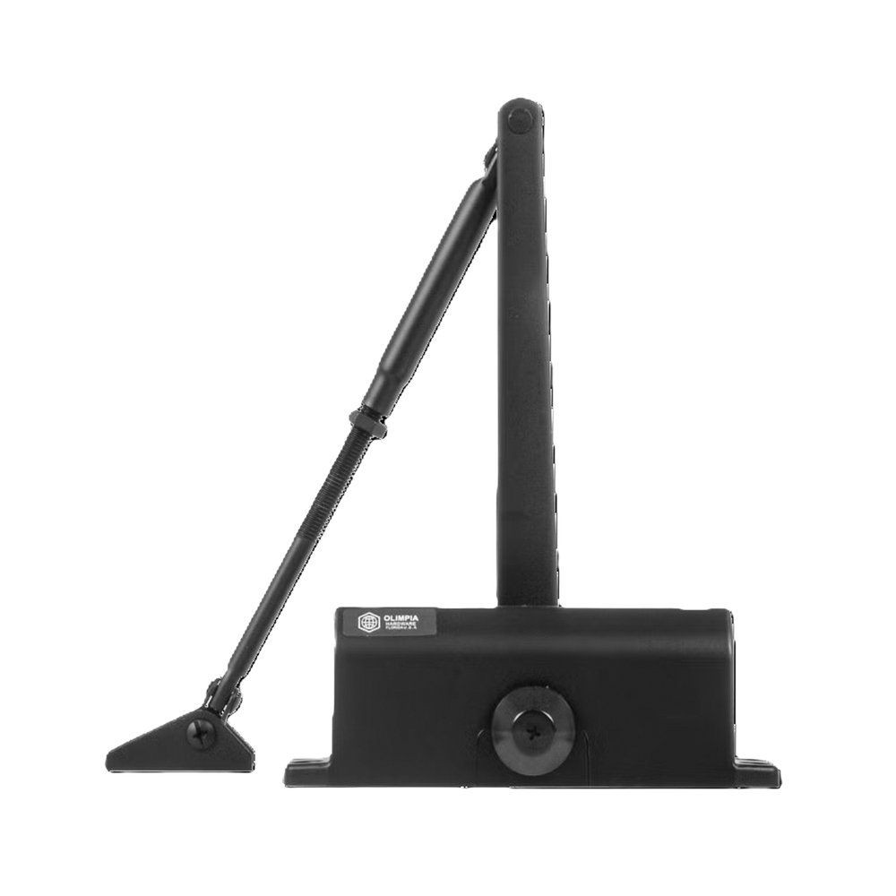 Cierra puerta color negro capacidad hasta 65 kg compacto