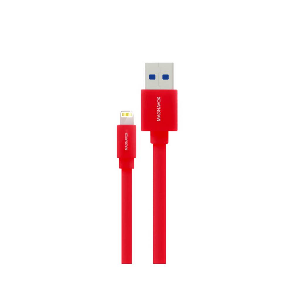 Cable apple lightning a usb rojo 1m