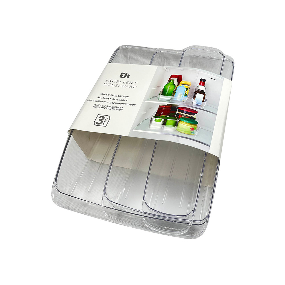 Organizador plastico para refrigeradora 13x29cm