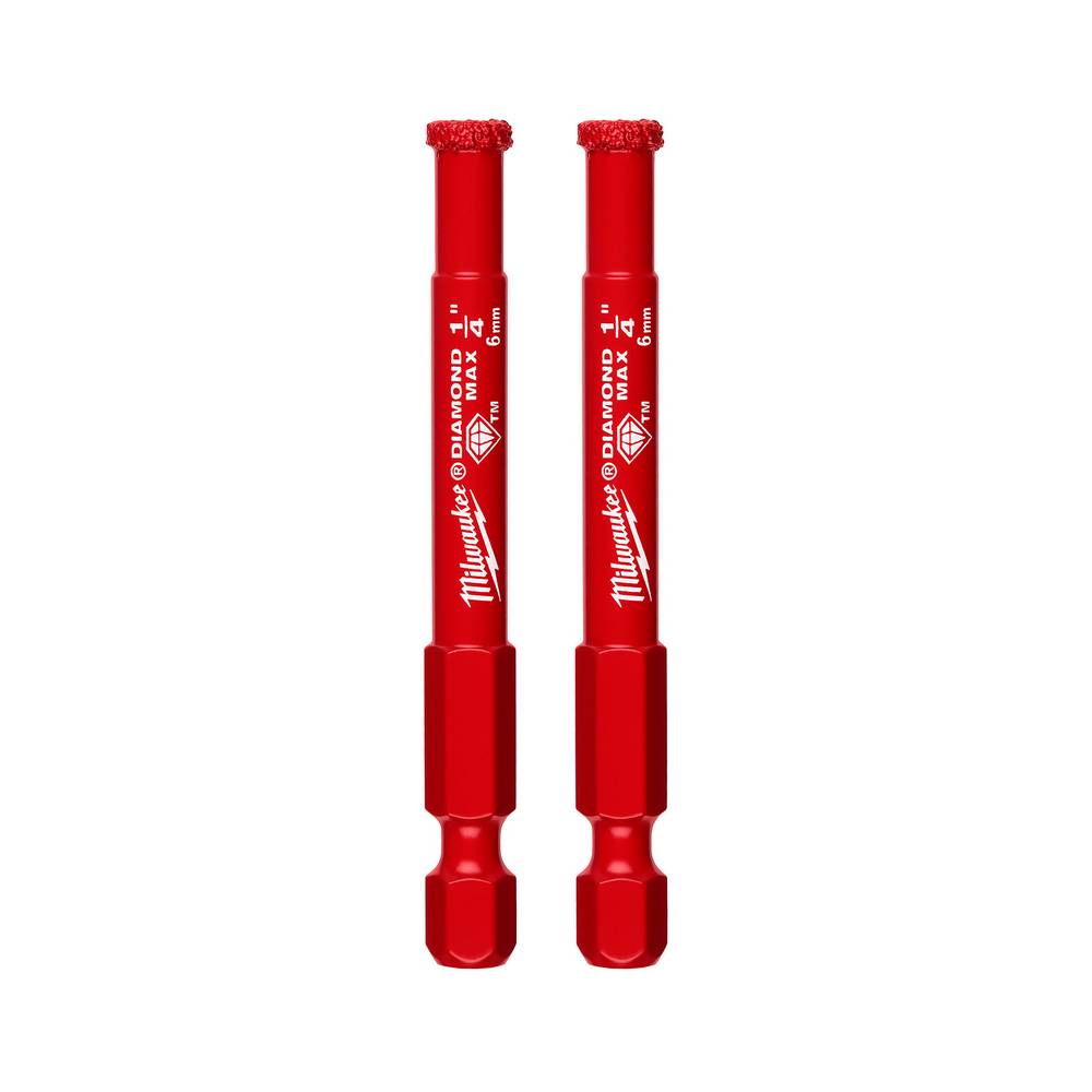 Sierra perforadora con grano de diamante de 1-4 in 2 u
