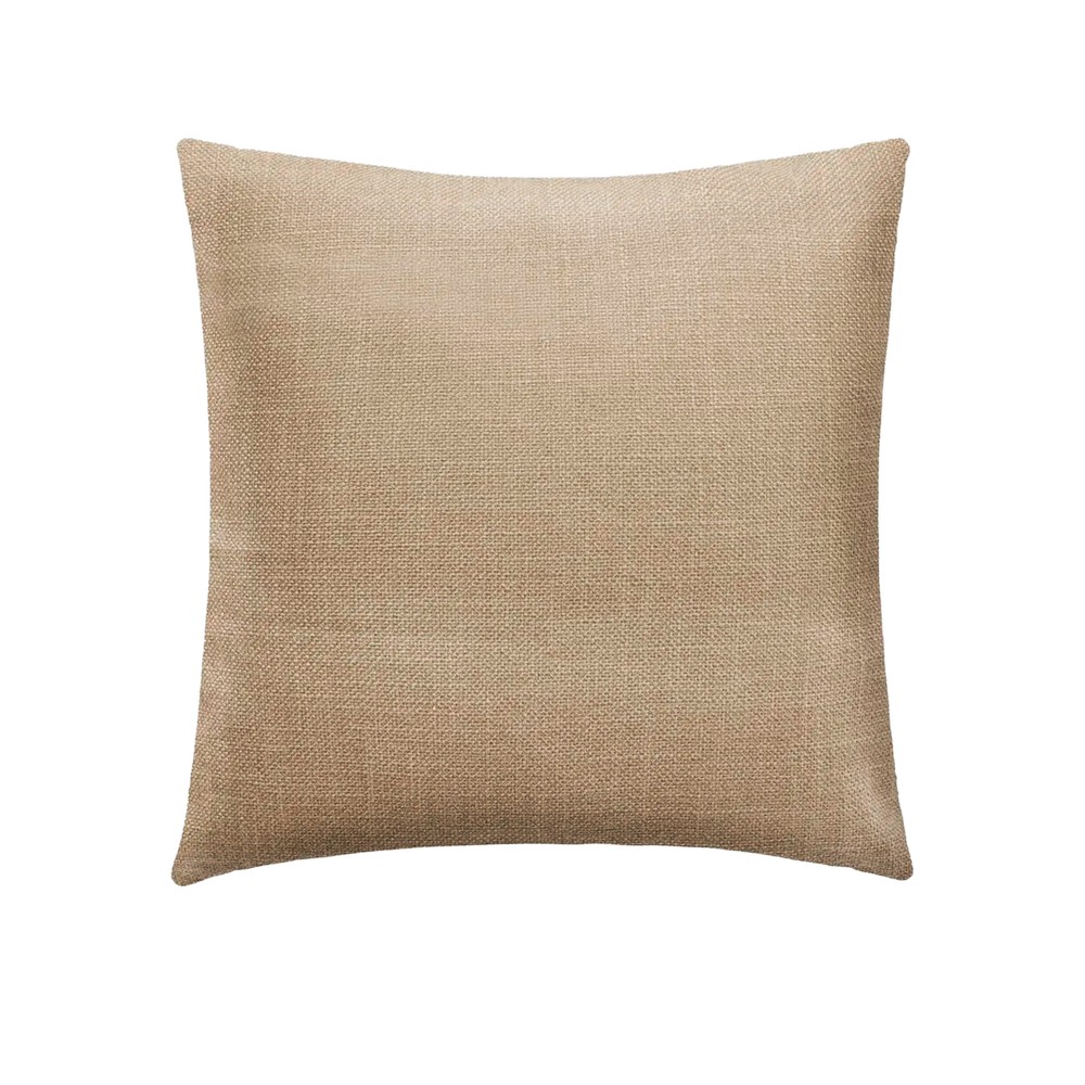 Cojin decorativo pompones 40x40cm beige