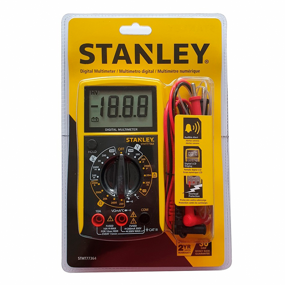 Tester digital 600vac/dc 7-funciones
