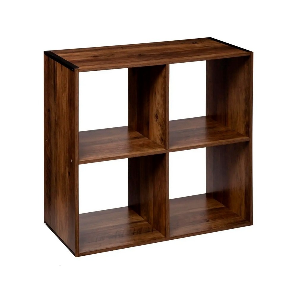 Mueble organizador madera de 67.5 x 32 x 67.7 cm con 4 espacios