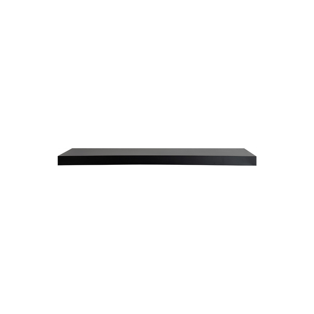 Estante de madera para pared 80 cm negro