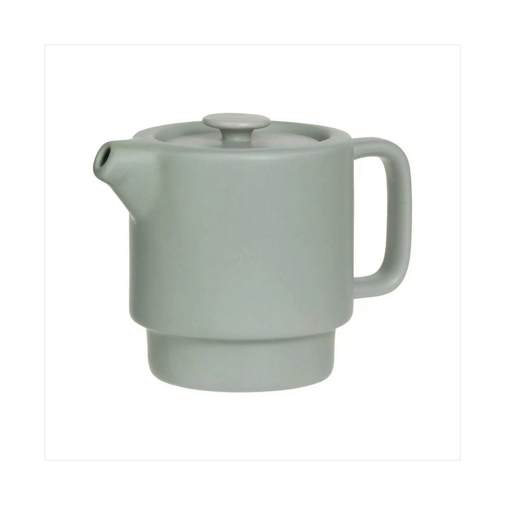 Tetera de ceramica con taza 400ml color menta - Teteras