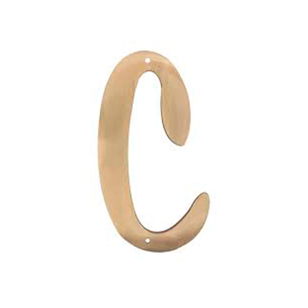 Letra c metalica 4 pulgadas